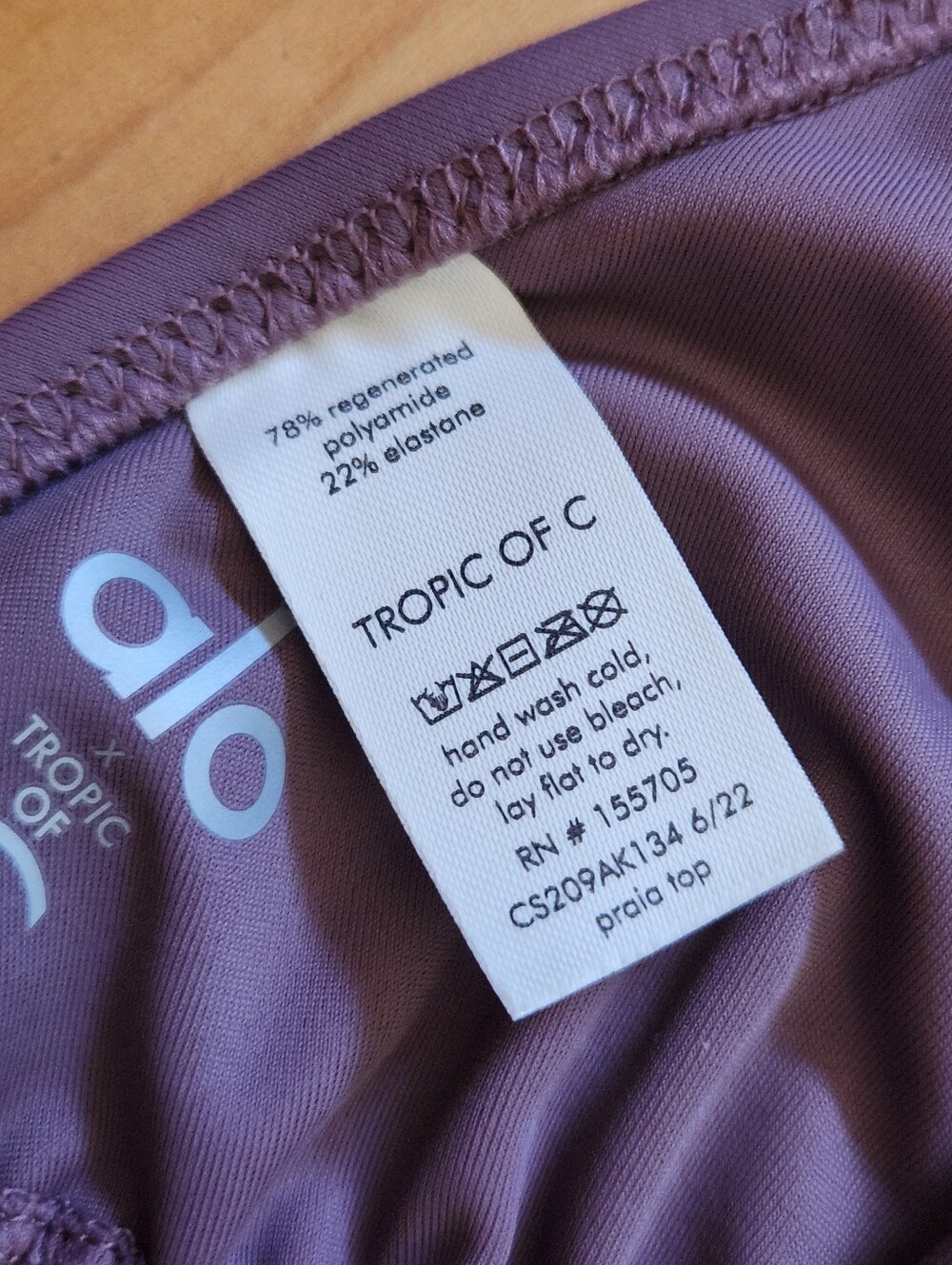 Tropic of C x Alo Praia Bikini Top - XS - Picture 5 of 9